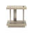 Solaria Solid Wood Floor Shelf End Table with Storage