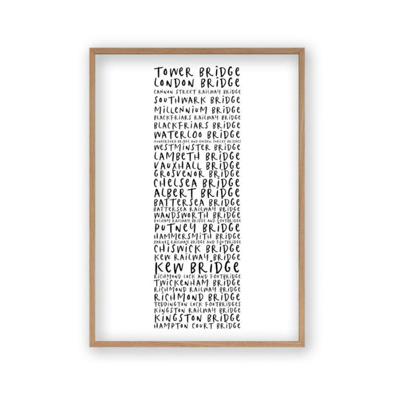 Print, 43 cm H x 61 cm W, Oak Frame