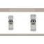 Porte-bougie cylindrique moderne en verre pour décoration de table - Porte-bougie sculptural décoratif pour entrée ou salon - Argent-643344865-643344864