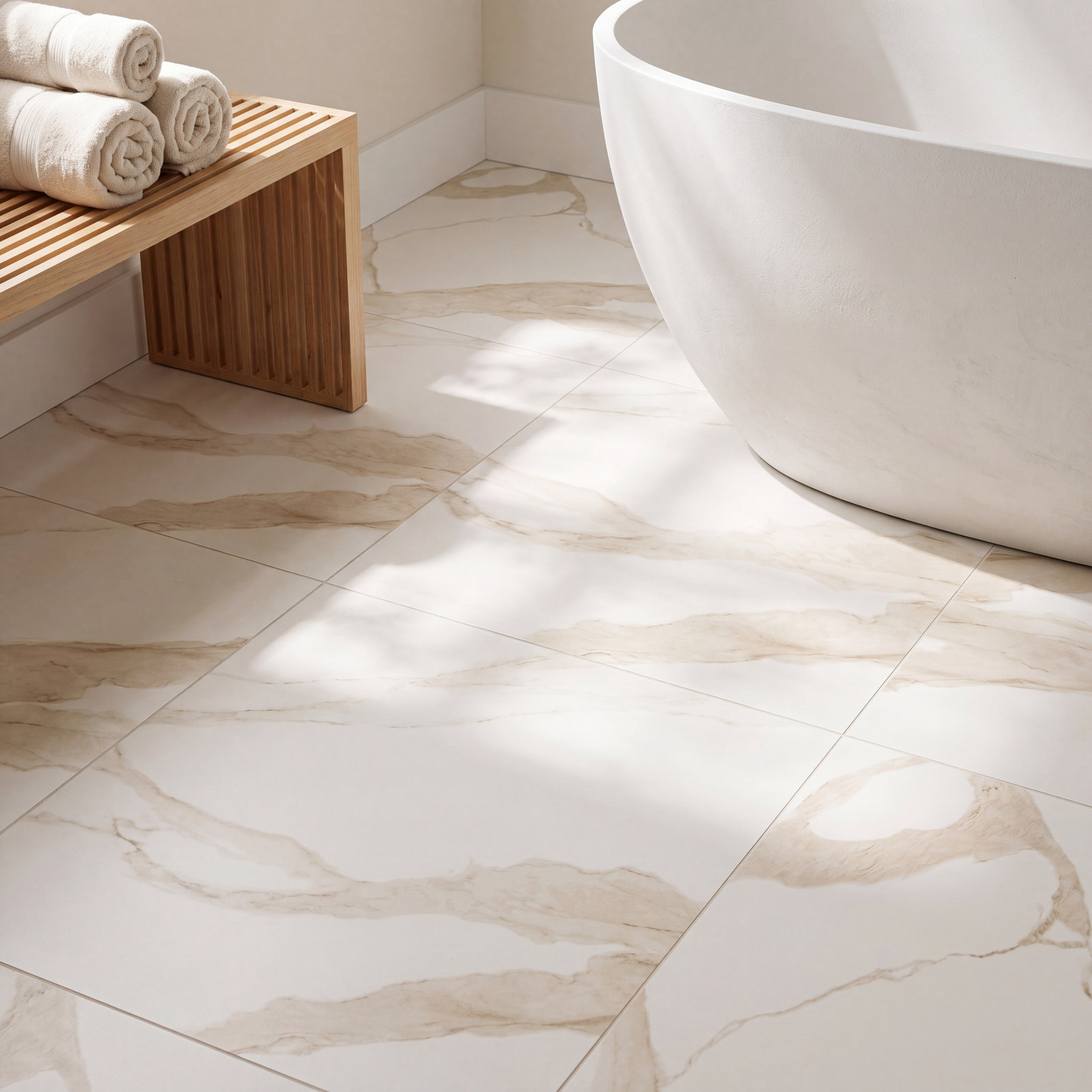 Ardena 24" x 24" Porcelain Stone Look Tile, Vena