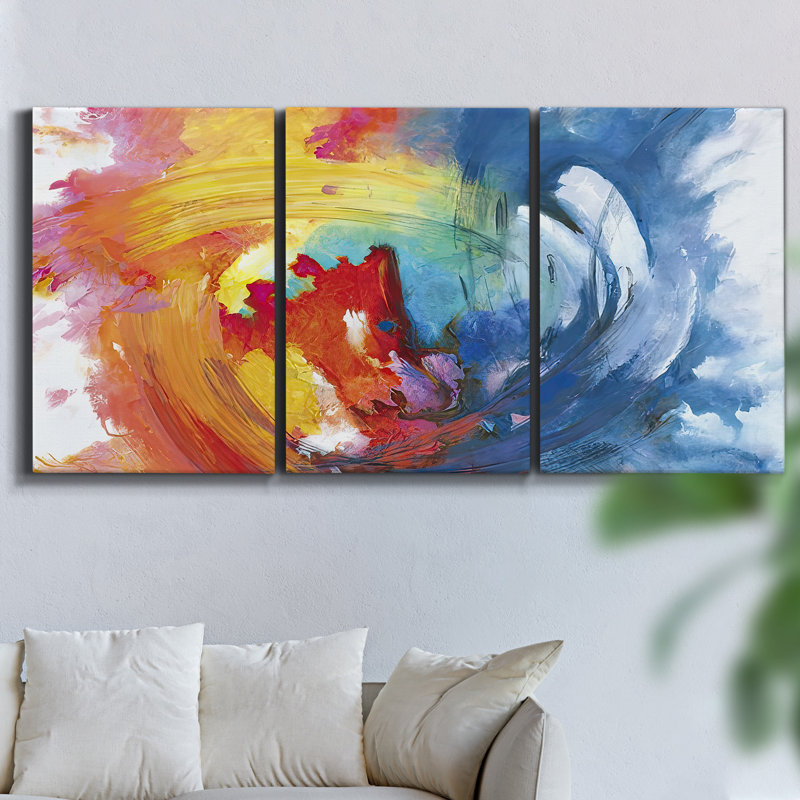 Blossfeldt Botanical III 3 pièces, H 48 po x l 96 po x P 2 po
