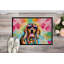 Tapis d'intérieur ou d'extérieur Doberman Pinscher Hippie Dawg 24 x 36