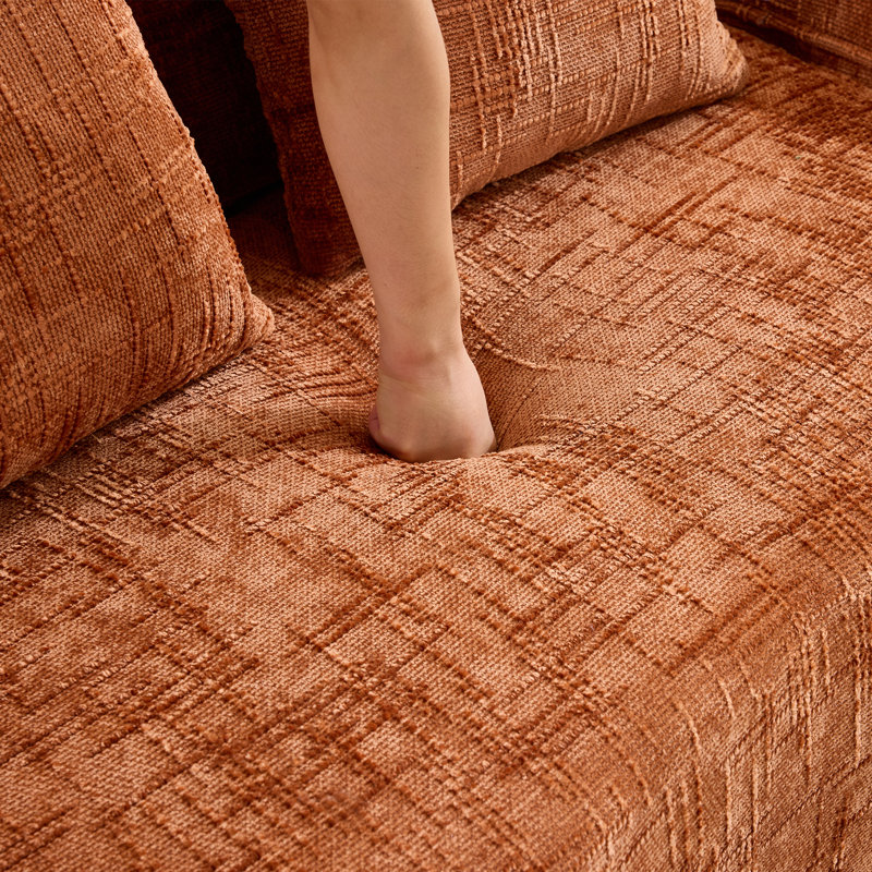 Compression Sofas, 2 Seat Chenille Foam Spring Modern Compact Home
