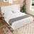 Queen Size Boucle Bed Frame, Upholstered Cloud Bed Frame With Headboard, Solid Wood Legs And Slats, No Box Spring Needed, White-1019603815