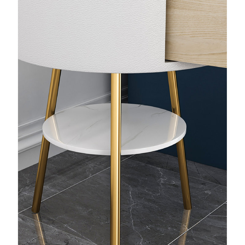 Lampe sur pied arquée 63 po, Blanc