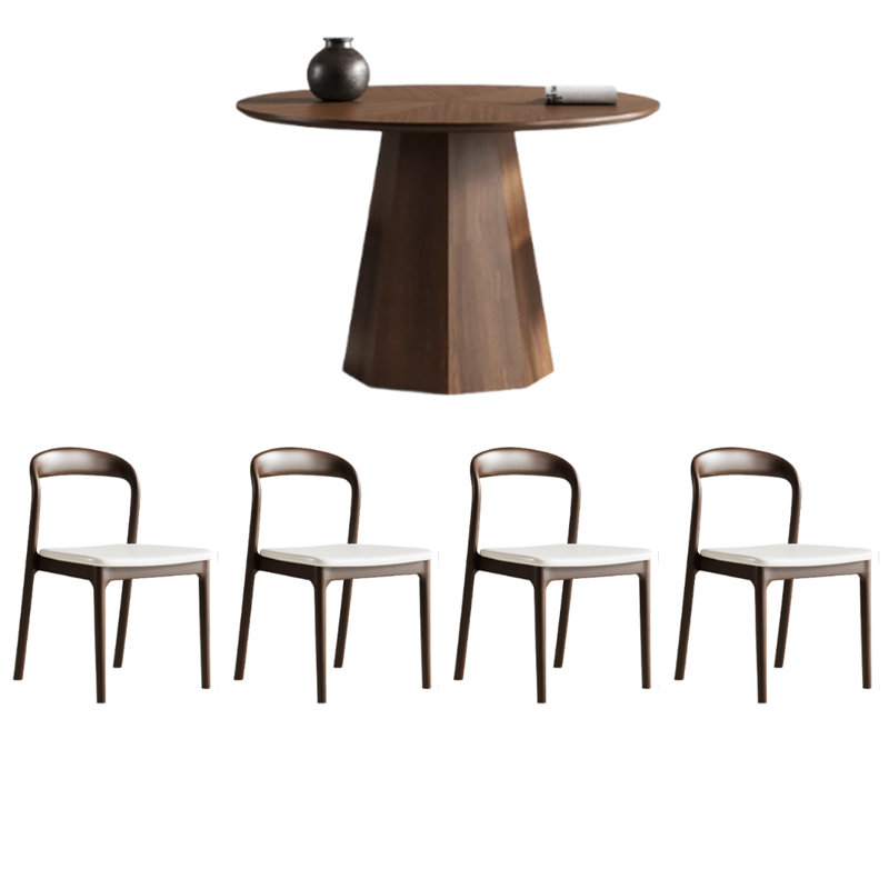 Table et chaise de salle à manger de qualité minimaliste, H 29,5 po x L 59 po x l 59 po