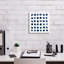 «Markmake Blue Sq 1» par Melissa Averinos, art mural sur toile-12844757