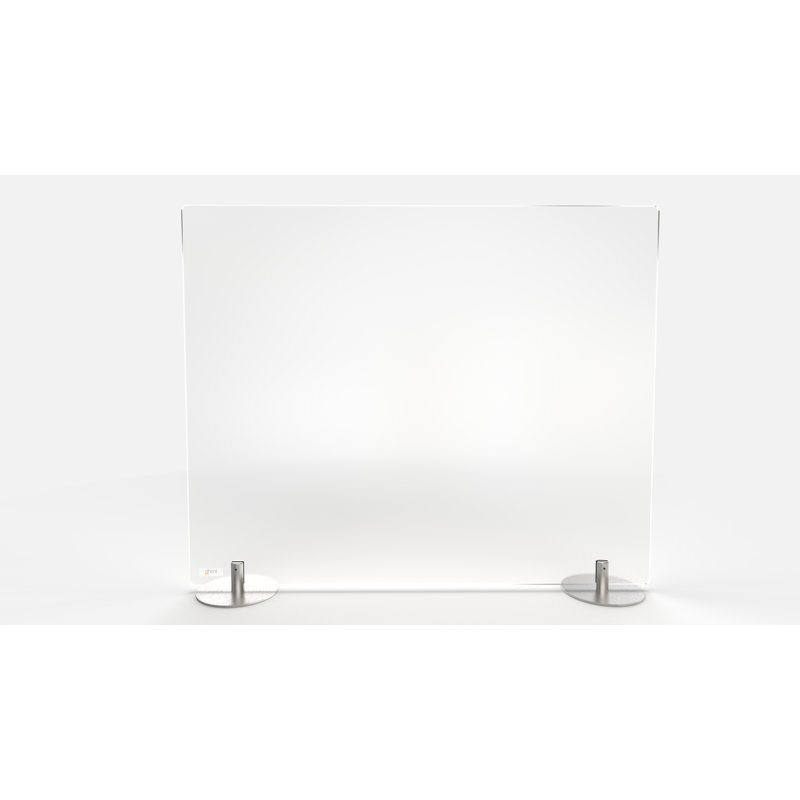 Ghent Desk Dividers, Frosted, 24" H x 36" W x 5" D
