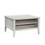 Table basse grise avec construction, tiroir spacieux et look classique - idéale pour les espaces de détente