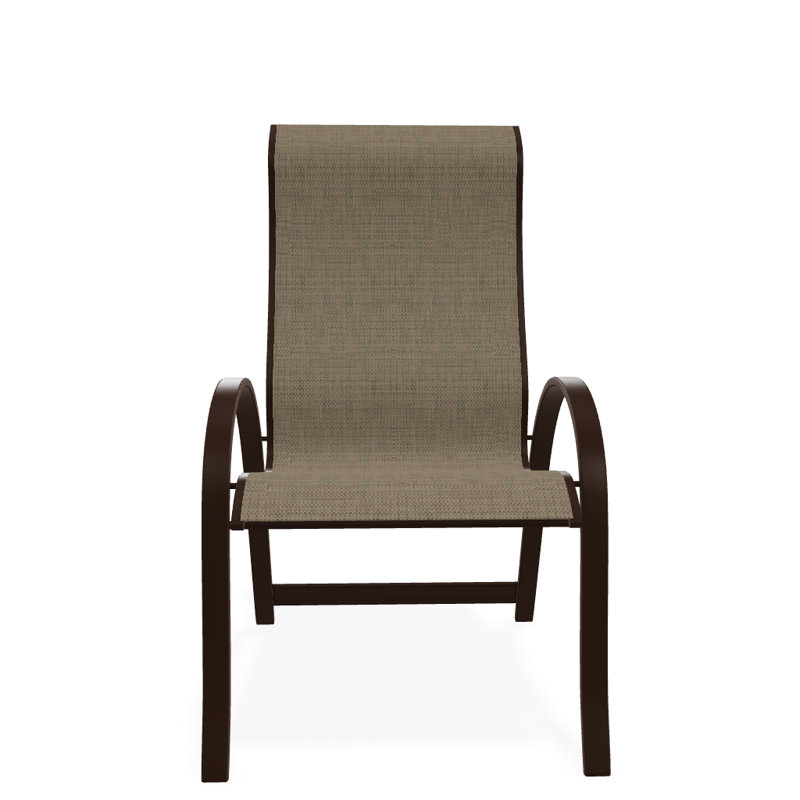 Chaise de patio empilable Hirotaka Supreme, Newport, Kona texturé