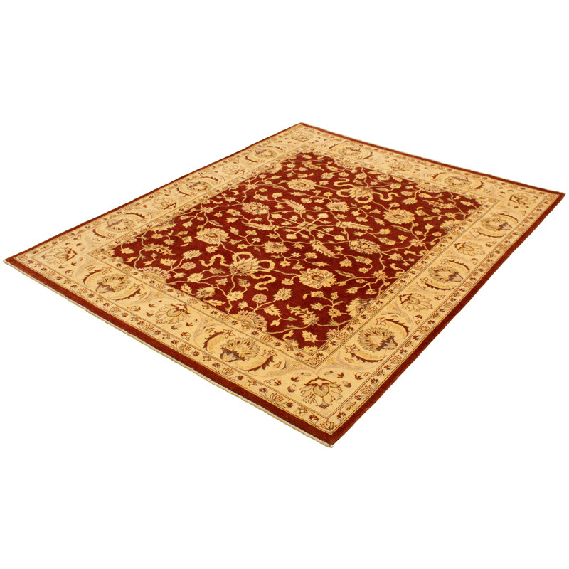 Tapis décoratif en laine de conception unique 8 pi 2 po x 10 pi 1 po noué à la main New Age Chobi