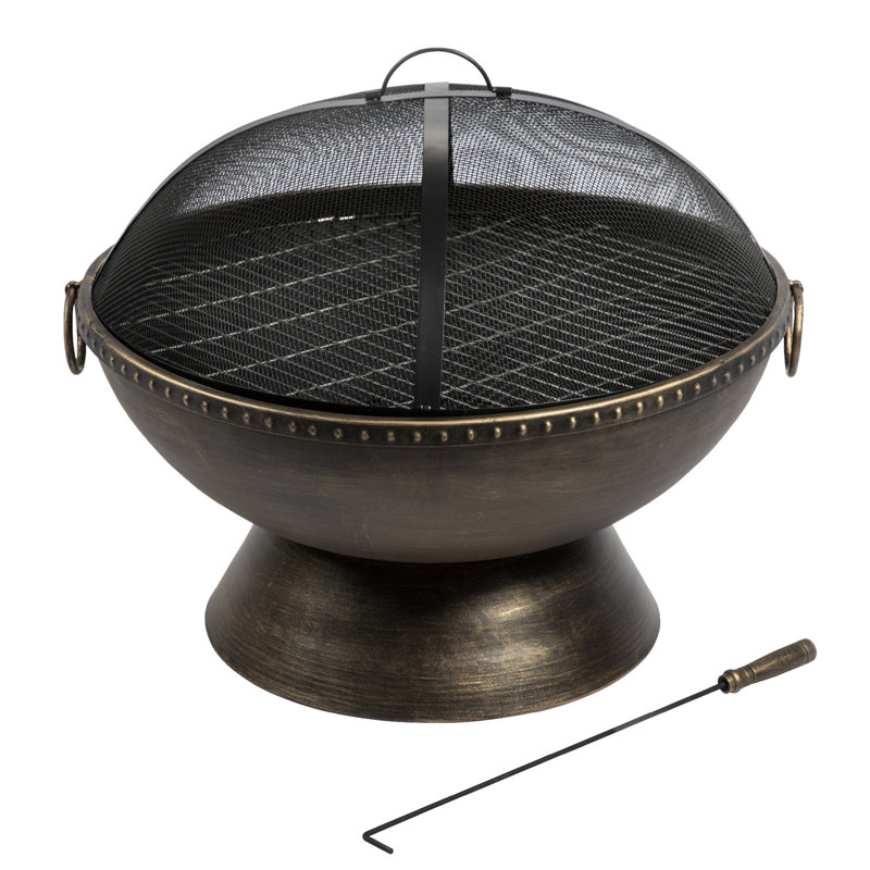 Alica Round Steel Wood Burning Smokeless Fire Pit