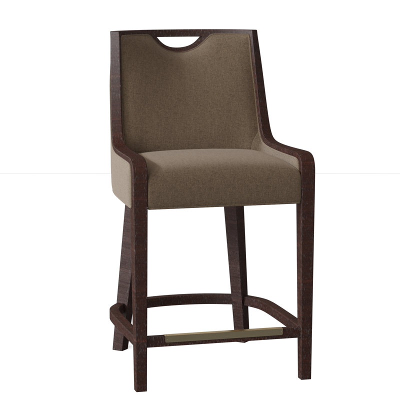 Anthony 26.5" Counter Stool, Espresso, 8703 Oatmeal
