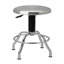 Tabouret pivotant en acier inoxydable à hauteur réglable 