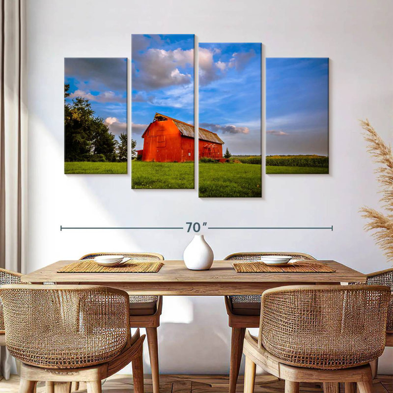 Grange à la ferme, H 42 po x l 68 po