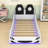 Twin Wooden Car-Shaped Platform Bed with Upholstered Backrest and LED-827008827