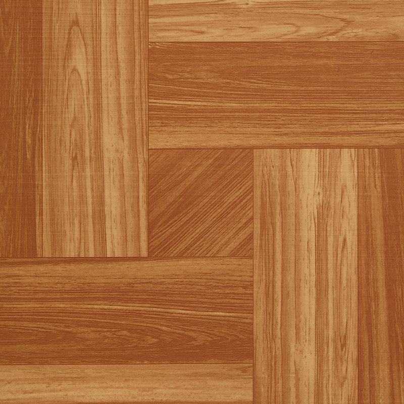 30Pcs Self-adhesive PVC Parquet Flooring Tiles Set, Orange, Wood Look