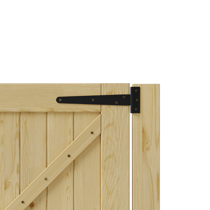 Wooden Garden Gate with Door Latch