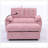 Leisure Double Sofa Recliner with Adjustable Backrest, Soft Padded Armrests, USB Charging, and Storage Ottoman-712127992