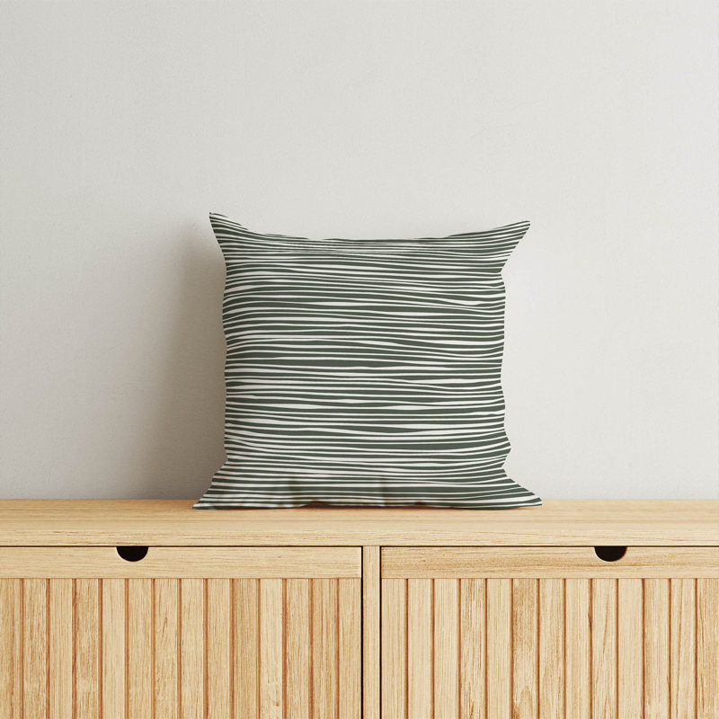 Coussin Thick N Thin, Chimichurri / vert, H 18 po x l 18 po