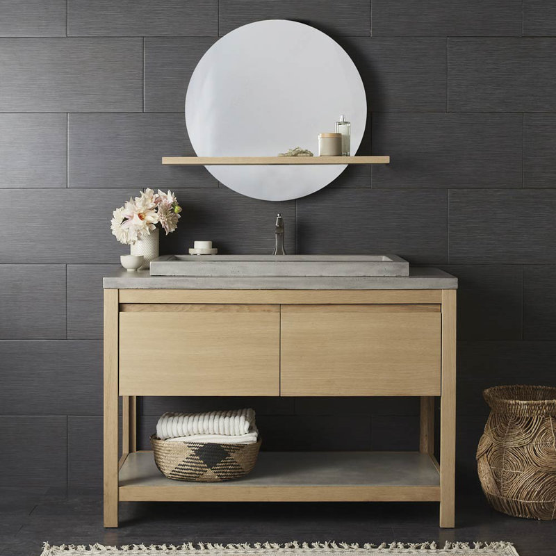 Ensemble de meuble-lavabo simple 49 po Solace, Chêne lever de soleil, Frêne