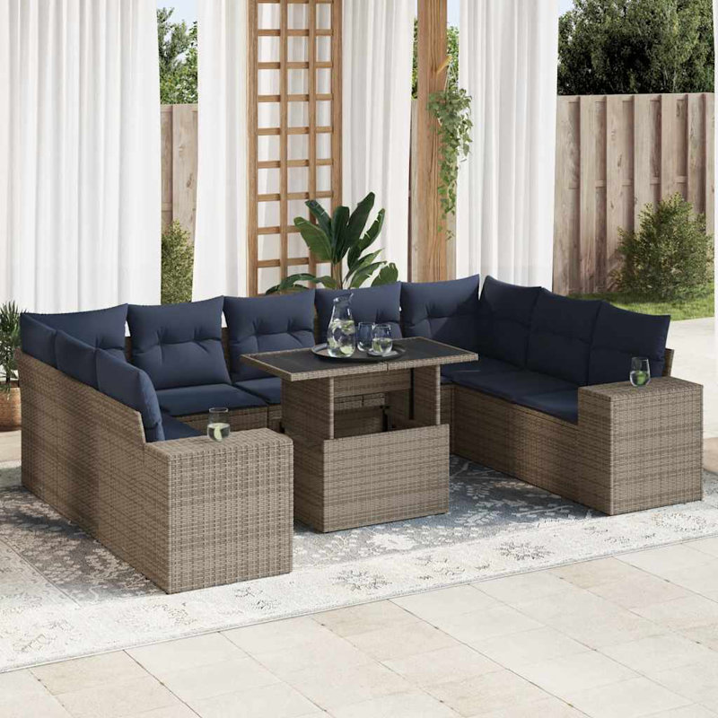 55cm Wide Patio Sofa with Cushions