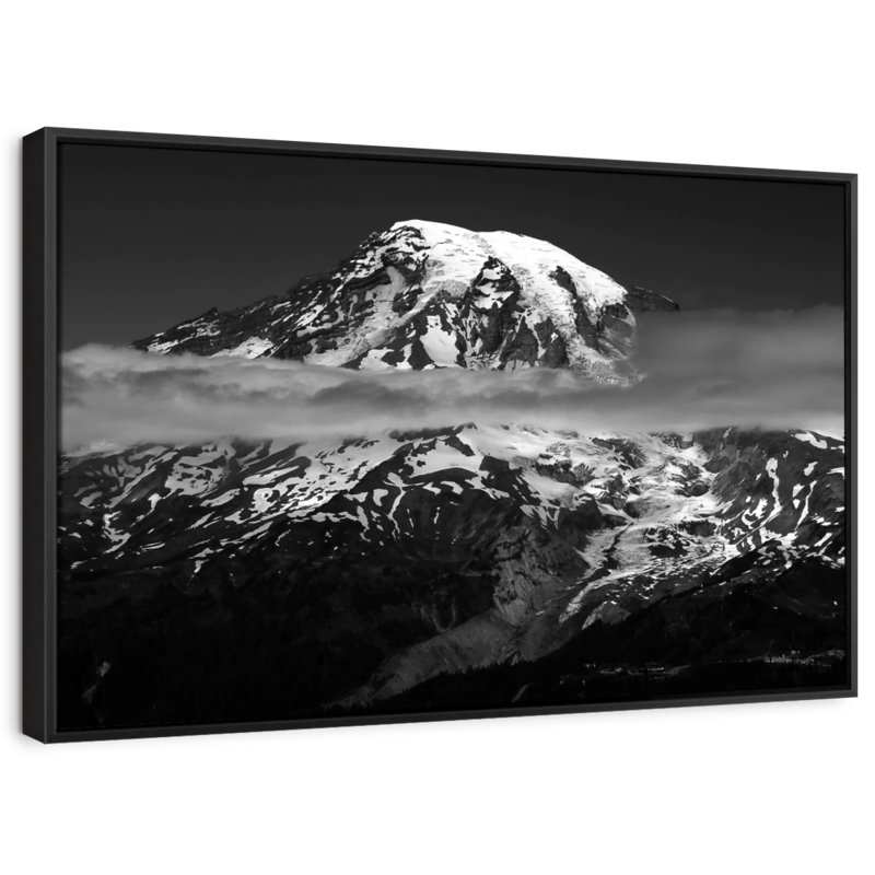 " Mount Rainier Nightfall ", 25" H x 17" W