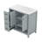 36" Bathroom Vanity With Sink Top, Two Doors And Two Drawers, Open Shelf-114223090