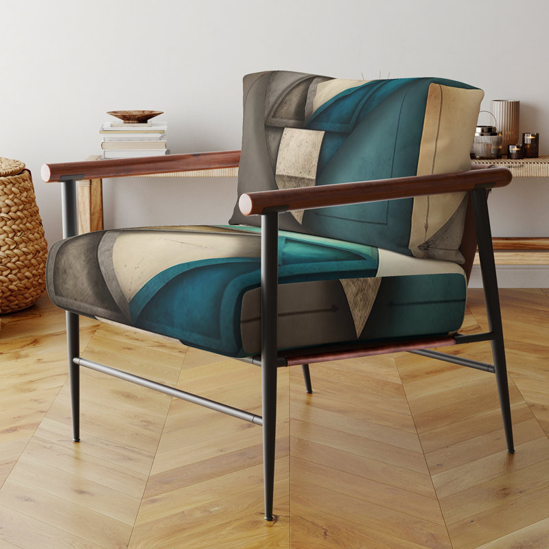 Fauteuil rembourré contemporain, Perfect Abstract, Noir, noir, noir, noir
