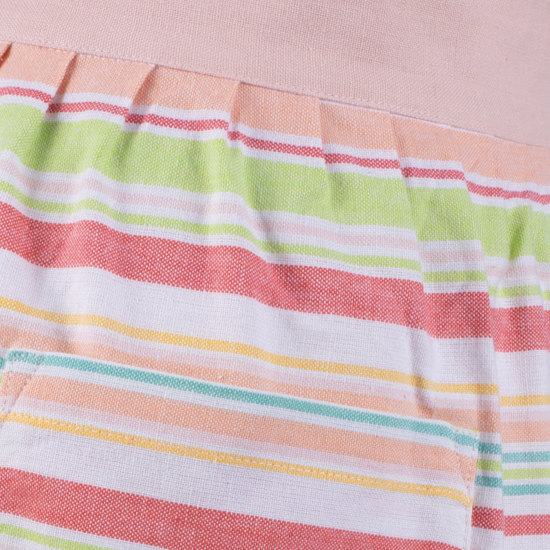 Striped Cotton Bib Apron