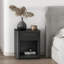 Table de chevet 20 po en gris anthracite (1 tiroir)-821900619