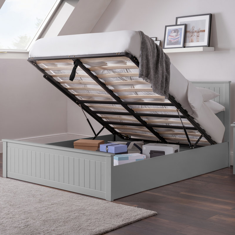 Coralie Storage Bed, Dove Grey, Kingsize (5')