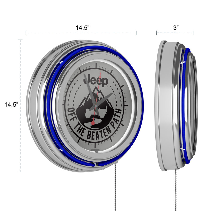 Horloge murale Jeep Black Mountain, Bleu