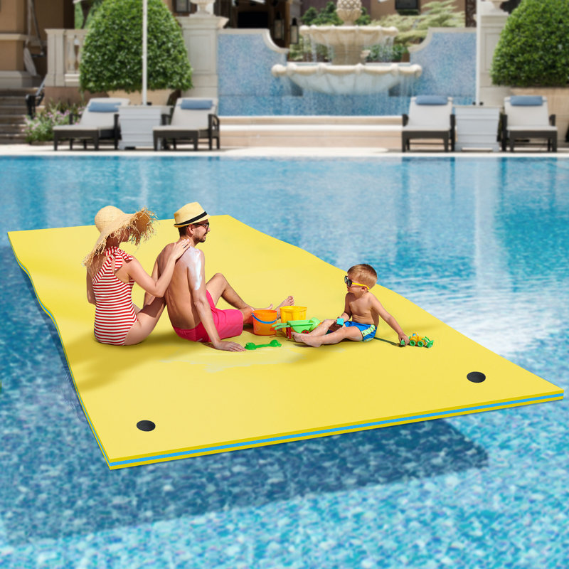 Balcon gonflable Balconera Lake Floats, Jaune, Remise de garage l 12 pi po
