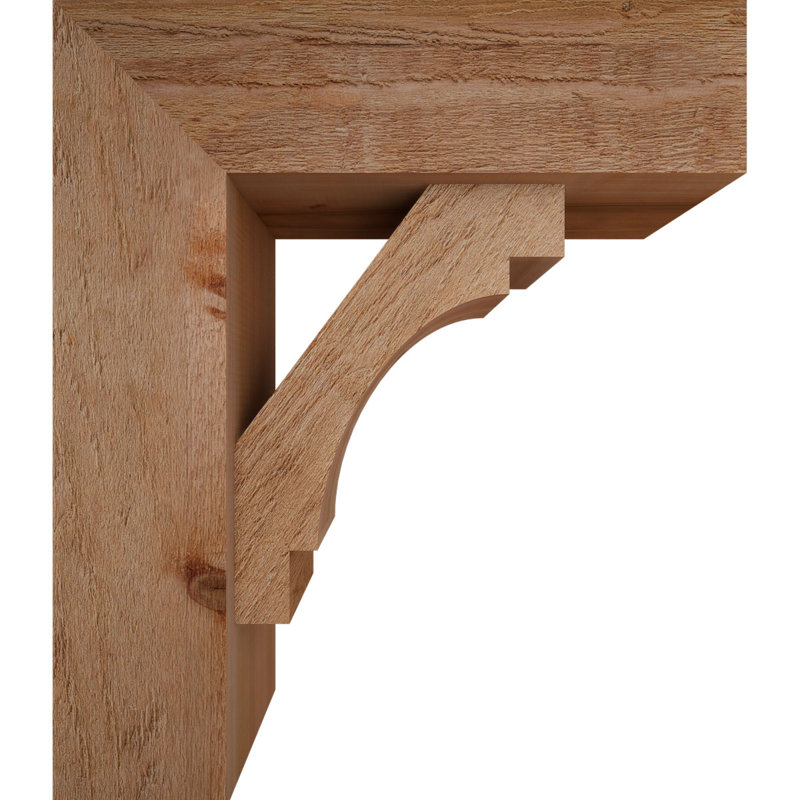 Support Merced Block avec support décalé, 28 x 24, Cèdre rouge occidental de l 8 po (scié brut)