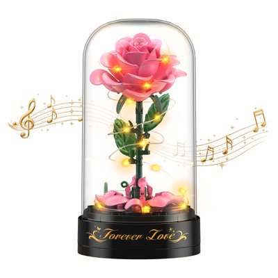Boîte à musique avec arrangement de fleurs Everlast