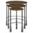 Natural And Gunmetal 3-Piece Nesting Table