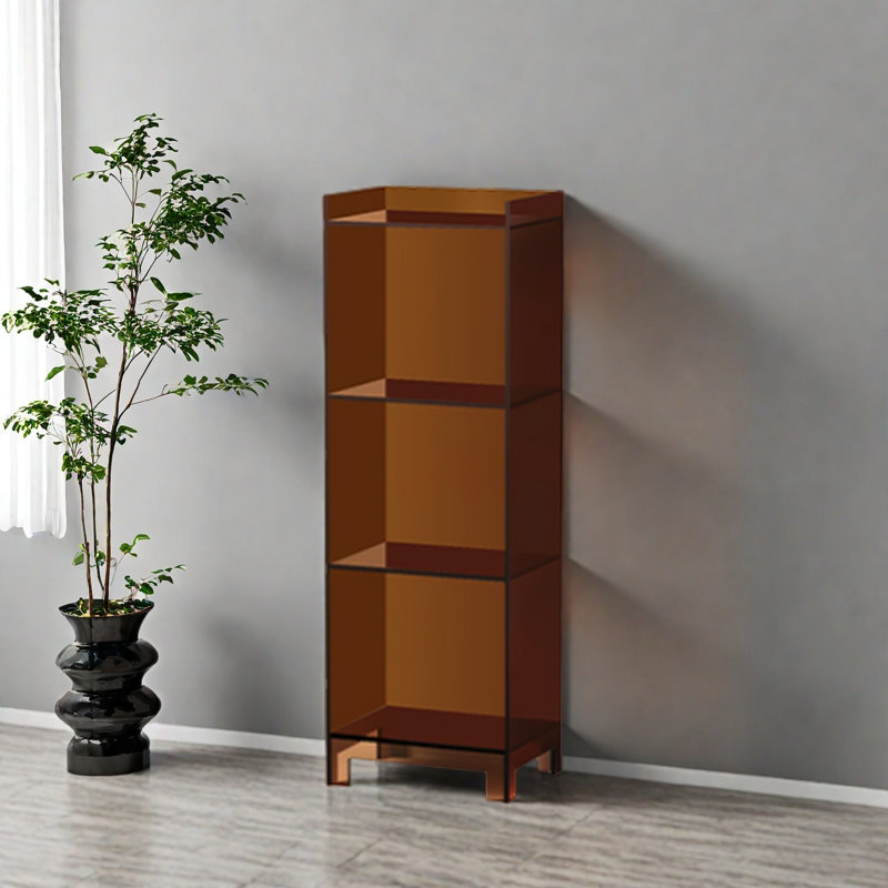 Bibliothèque simple, tendance et belle, (4 tablettes) H 47,2 po x l 15,7 po x P 11,8 po, Brun