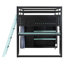 Lit mezzanine multifonctionnel avec garde-robe et bureau - Lit mezzanine en bois peu encombrant pour les adolescents-748379987