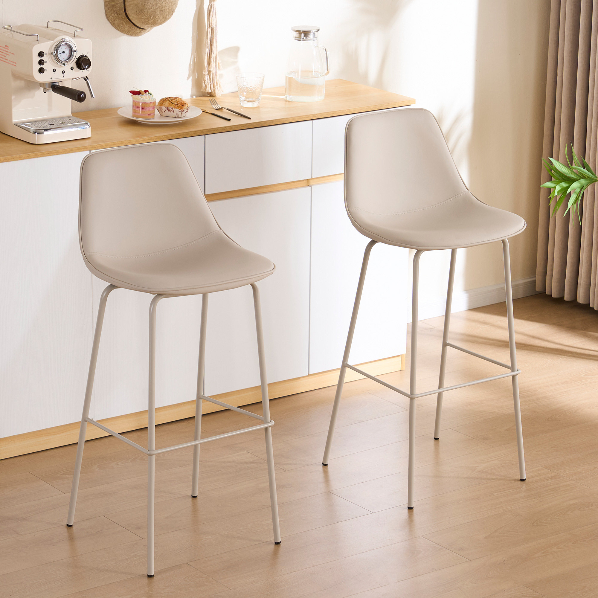 Kavi Upholstered Barstools - Thumbnail 3
