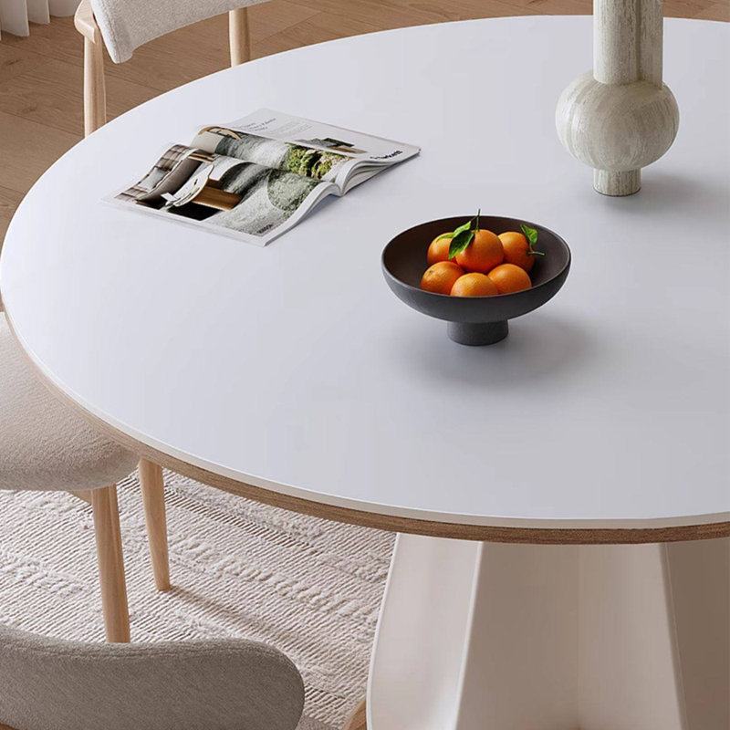 Ensemble de table de salle à manger simple et élégant, 5 pièces: table, 4 chaises, H 30,31 po x l 47,24 po x P 47,24 po