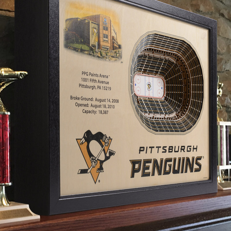 Traditional Entertainment Wall Decor, Pittsburgh Penguins