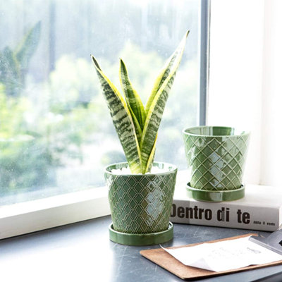 Pots de plantes d'intérieur en céramique