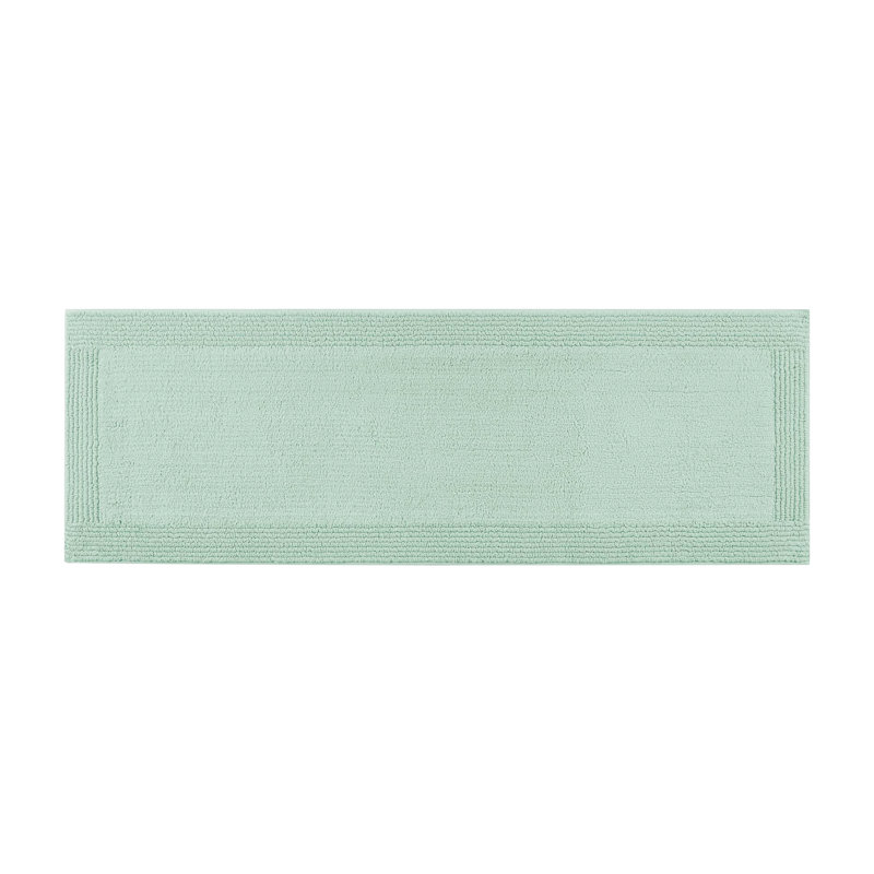 17X24" 100% Cotton 3000 Gsm Reversible Bath Rug - Comfortable Touch Luxurious Look, Machine Washable, Green