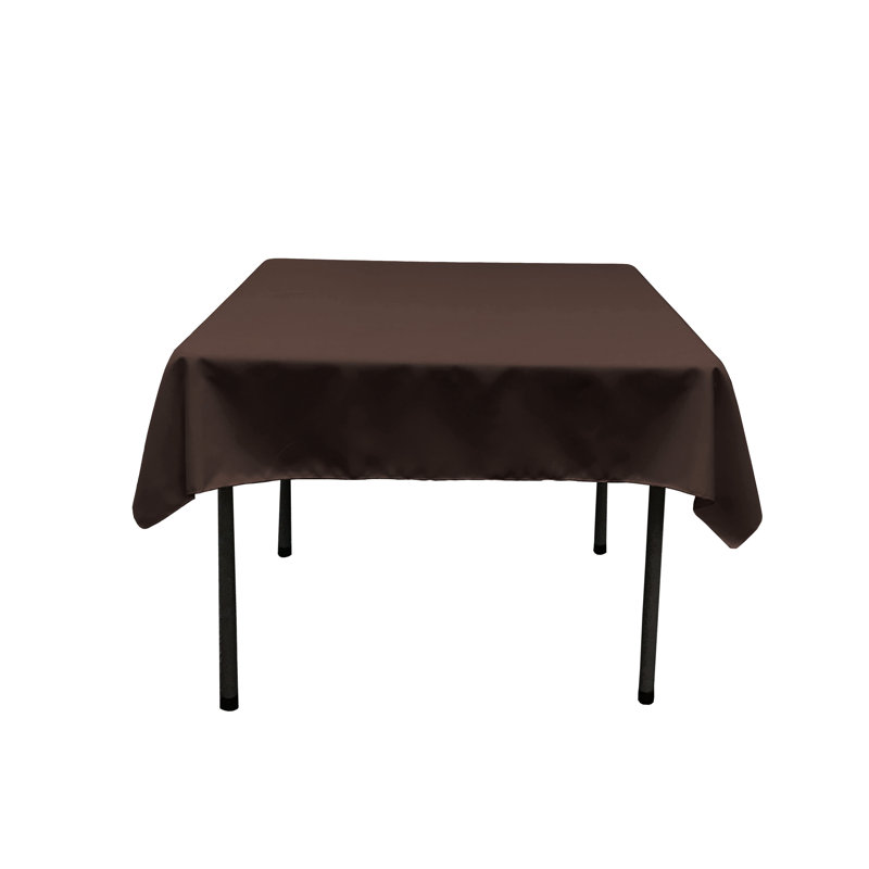 Solid Color Square Tablecloth - Basics by Wayfair™, Brown, 52" Square