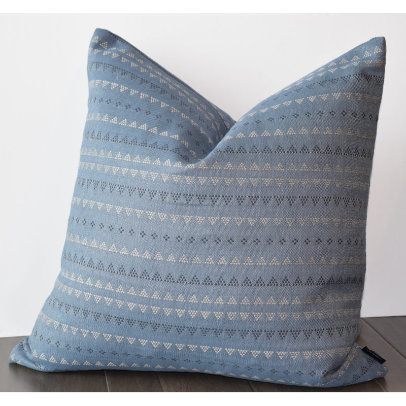 Indigo/Gray Pillow Cover & Insert