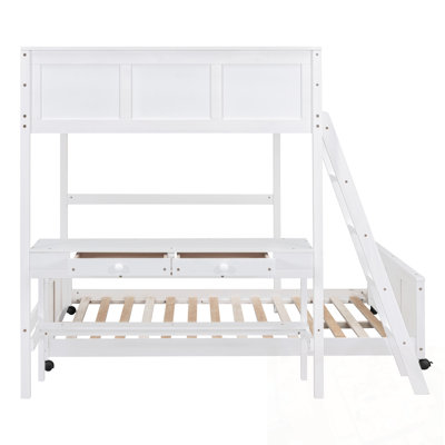 Full Over Full Bunk Bed with Desk