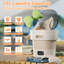 12L Folding Mini Washing Machine with Spin Dryer – 45 dB Quiet Portable Washer for Underwear, Baby Clothes, Socks – 33 x 33 x 33.5 cm – Green-131127265