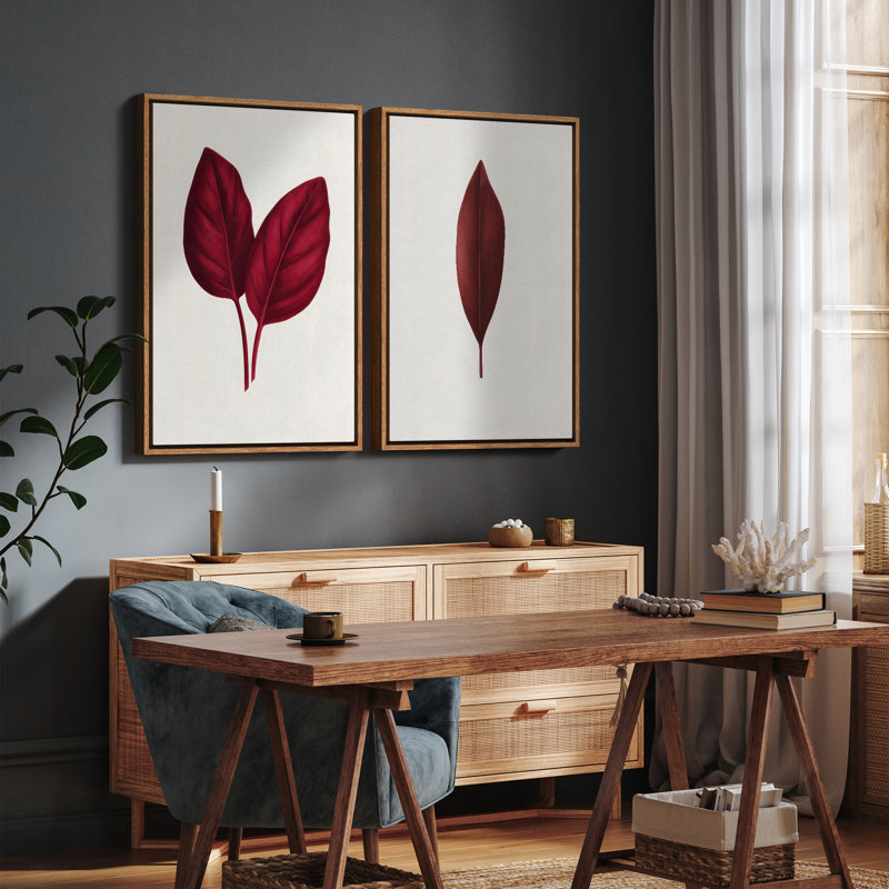 Art mural encadré, rétro, antique, classique pour chambre à coucher - 24 po x 36 po x 2 panneaux, H 36 po x l 24 po, Naturel