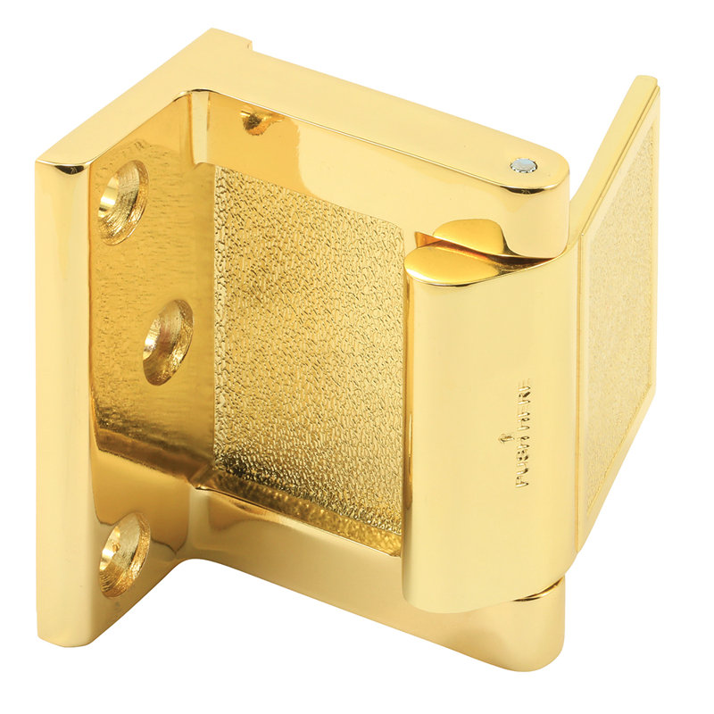 Hotel Door Blocker/Door Stop In Bright Brass